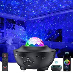 Star Projector Smart WiFi Galaxy Projector with Alexa & Google Assistant, 10 Color Music