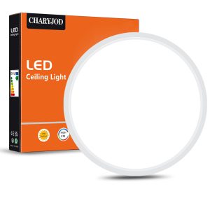 9inch 18W LED Flush Mount Ceiling Light Fixture, Modern LED Ceiling Light White, 5000K 2160LM