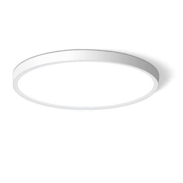12Inch LED Flush Mount Ceiling Light Fixture, 24W Flat led Ceiling Light 5000K 2300 Lumens White